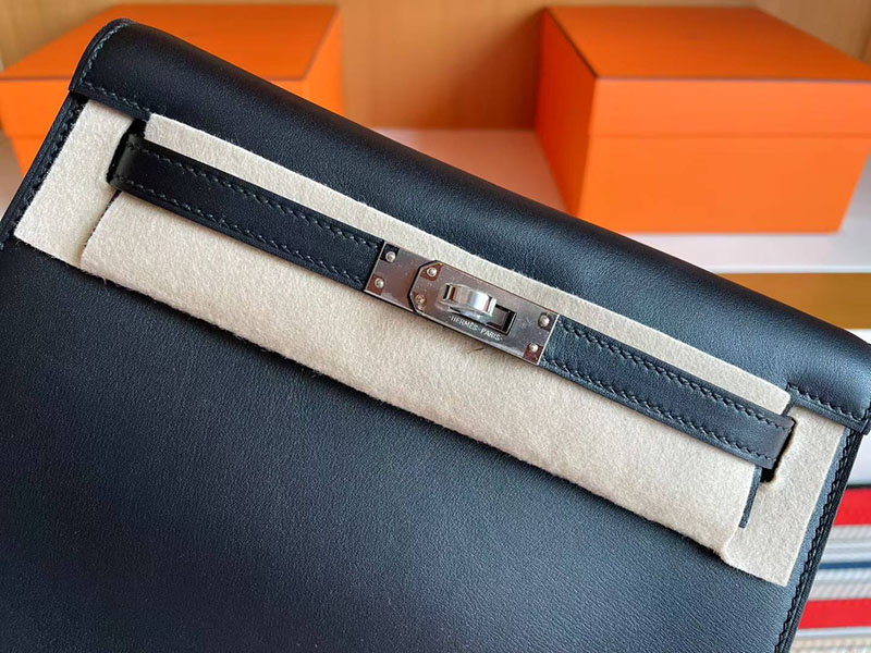 エルメス リュック レディース HERMES ケリーダンス2 黒 ブラック スイフト シルバー金具 2627785 エルメス 新作バッグ - 画像 (4)