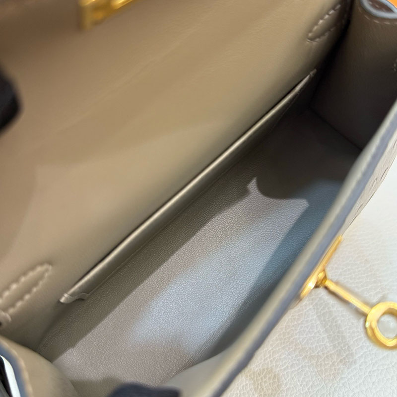 エルメス オーストリッチ 定価 HERMES ケリーミニ2 外縫い グリアスファルト オーストリッチ ゴールド金具 2627788 エルメス 新作バッグ - 画像 (10)