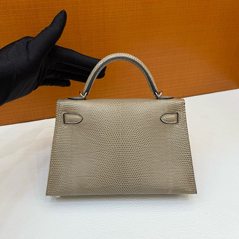 エルメス リザード HERMES ケリーミニ2 外縫い フィセル リザード シルバー金具 2627789 エルメス 新作バッグ - 画像 (4)