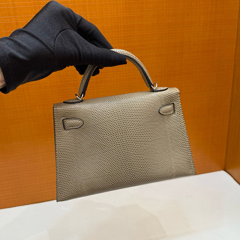 エルメス リザード HERMES ケリーミニ2 外縫い フィセル リザード シルバー金具 2627789 エルメス 新作バッグ - 画像 (2)