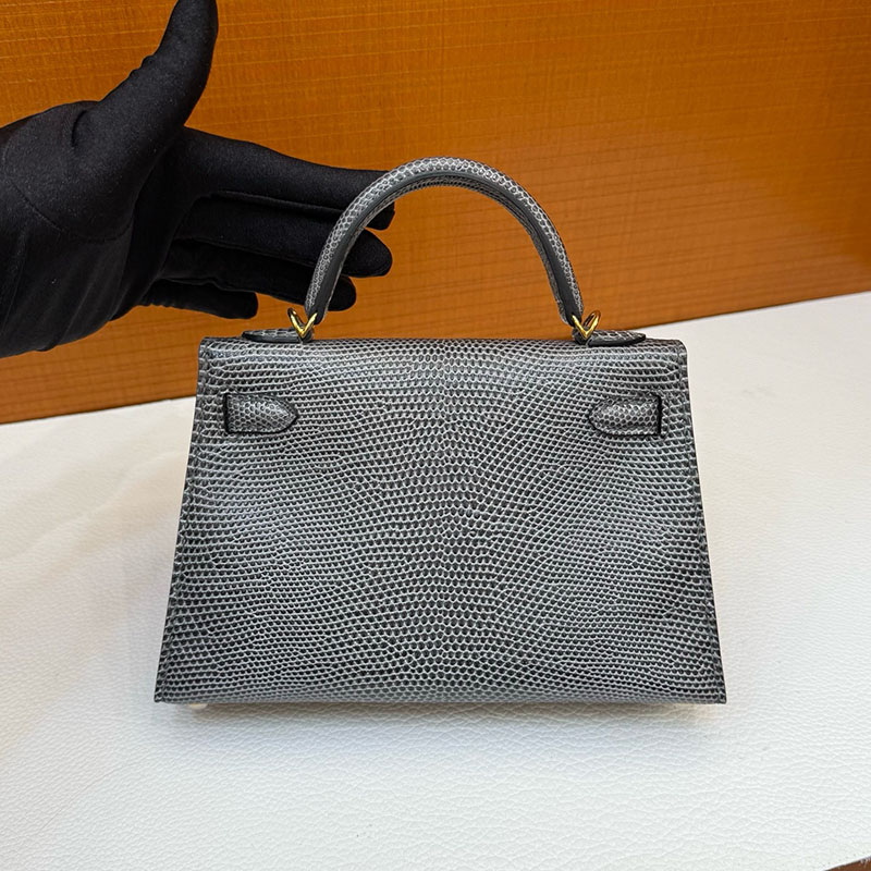 エルメス ミニケリー 定価 HERMES ケリーミニ2 外縫い グリスフォンセ リザード ゴールド金具 2627790 エルメス 新作バッグ - 画像 (5)