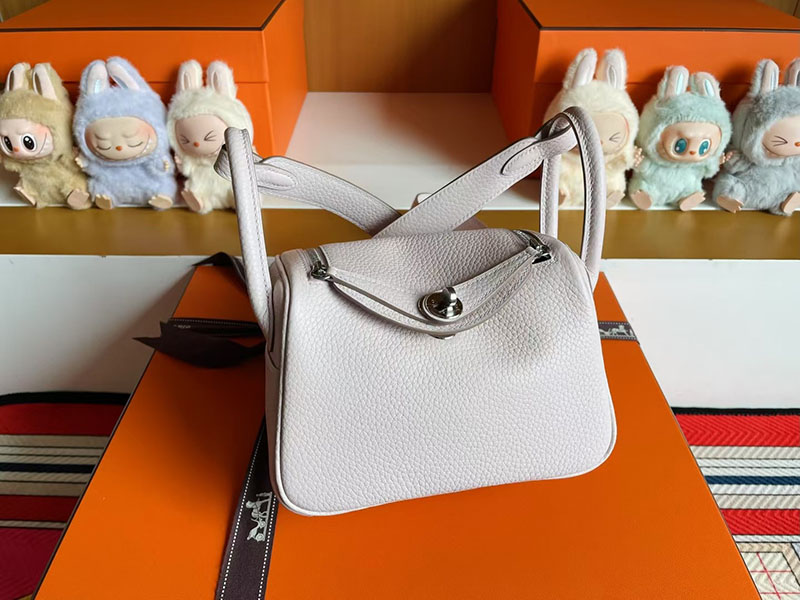ミニバッグ レディース 人気ブランド HERMES ミニリンディ モーヴペール トリヨンクレマンス シルバー金具 2627804 エルメス 新作バッグ - 画像 (3)
