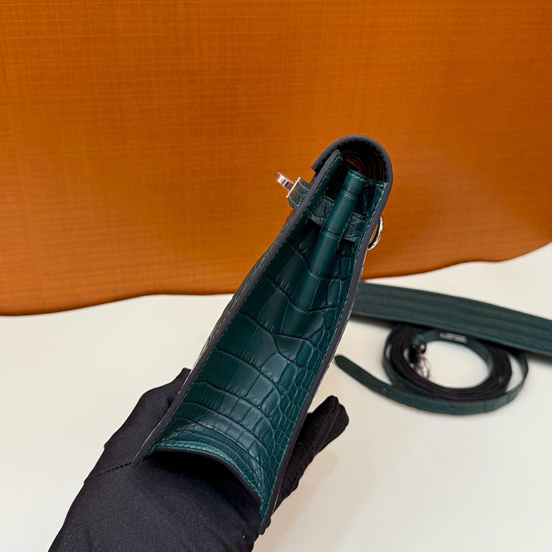 エルメス リュック 公式 HERMES ケリーダンス2 ヴェールシプレ クロコダイル シルバー金具 2627806 エルメス 新作バッグ - 画像 (3)