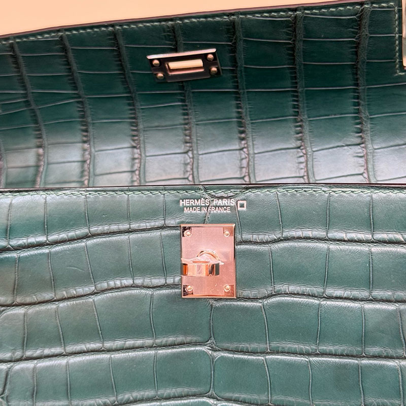 エルメス リュック 公式 HERMES ケリーダンス2 ヴェールシプレ クロコダイル シルバー金具 2627806 エルメス 新作バッグ - 画像 (8)