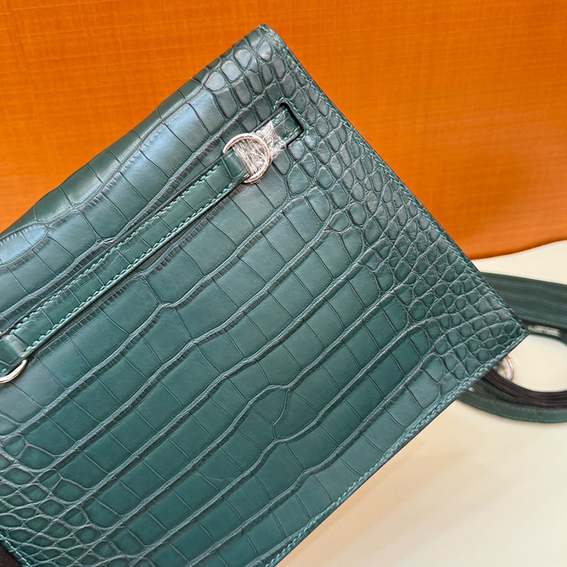 エルメス リュック 公式 HERMES ケリーダンス2 ヴェールシプレ クロコダイル シルバー金具 2627806 エルメス 新作バッグ - 画像 (5)