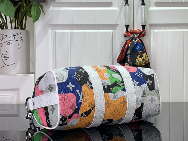 ルイヴィトン並行輸入品 LOUIS VUITTON キーポルバンドリエール25 マルチカラー モノグラム M46701 ルイヴィトン キーポル25 - 画像 (7)