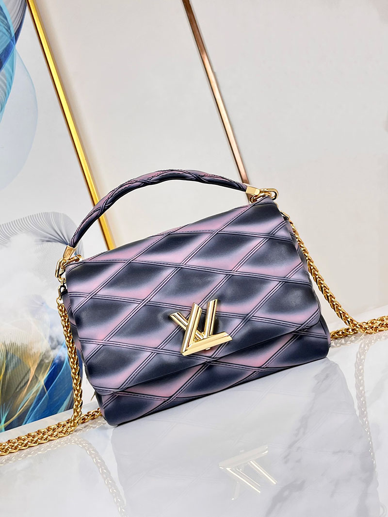 ルイヴィトン並行輸入品 LOUIS VUITTON GO-14 MM ショルダーバッグ ブラック ピンク ラムレザー M23569 ルイヴィトン バッグ 安い順 - 画像 (9)