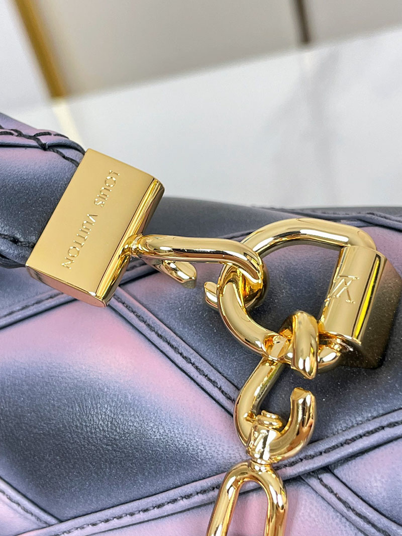 ルイヴィトン並行輸入品 LOUIS VUITTON GO-14 MM ショルダーバッグ ブラック ピンク ラムレザー M23569 ルイヴィトン バッグ 安い順 - 画像 (5)