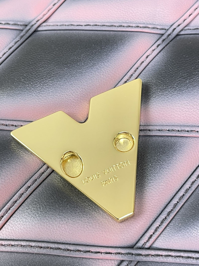 ルイヴィトン並行輸入品 LOUIS VUITTON GO-14 MM ショルダーバッグ ブラック ピンク ラムレザー M23569 ルイヴィトン バッグ 安い順 - 画像 (4)