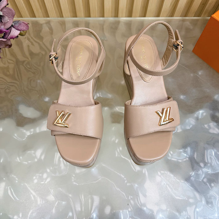 ルイヴィトン アウトレット店舗 靴 レディース LV シェイクライン デニム サンダル インディゴブルー 2628205 ルイヴィトン サンダル 新作 - 画像 (5)