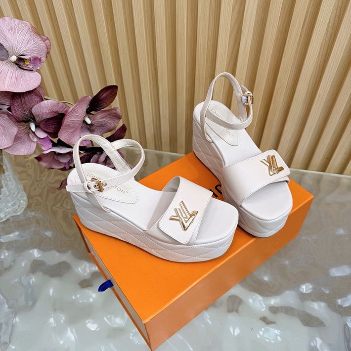ルイヴィトン アウトレット店舗 靴 レディース LV シェイクライン デニム サンダル インディゴブルー 2628206 ルイヴィトン サンダル デニム - 画像 (5)