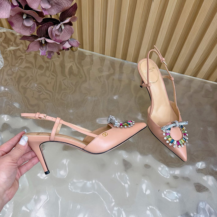 ヴァレンティノ 靴 シューズ レディース VALENTINO 80mm レザースクエアビジューパンプス 2628217 ヴァレンティノ パンプス セール - 画像 (2)