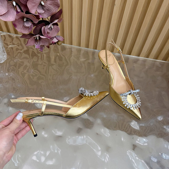 ヴァレンティノ 靴 シューズ レディース VALENTINO 65mm レザースクエアビジューパンプス 2628221 ヴァレンティノ 靴 レディース - 画像 (4)