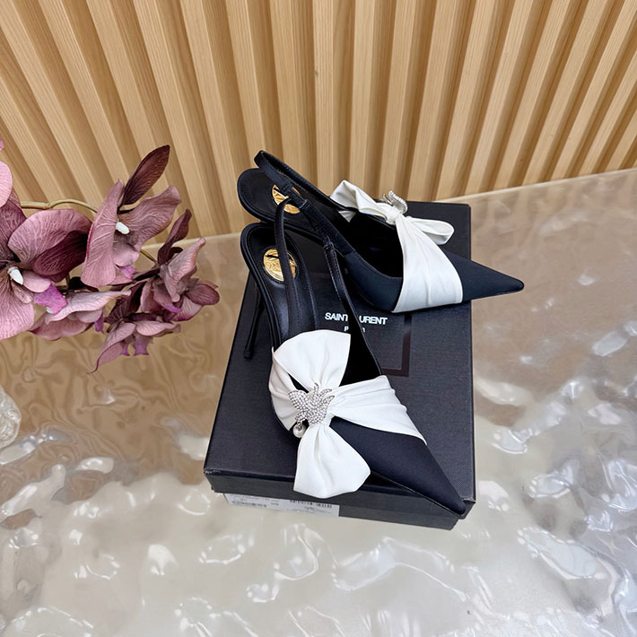 最高級サンローランスーパーコピー Saint Laurent バビロン ブルトイユ スリングバックパンプス 2628223 イブ サン ローラン パンプス 値段 - 画像 (7)