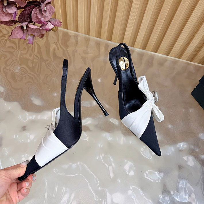最高級サンローランスーパーコピー Saint Laurent バビロン ブルトイユ スリングバックパンプス 2628223 イブ サン ローラン パンプス 値段 - 画像 (2)