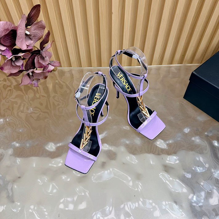 最高級ヴェルサーチェスーパーコピー VERSACE V2025 105mm チェーン サンダル カーフレザー 2628228 サンダル レディース 人気ブランド - 画像 (6)