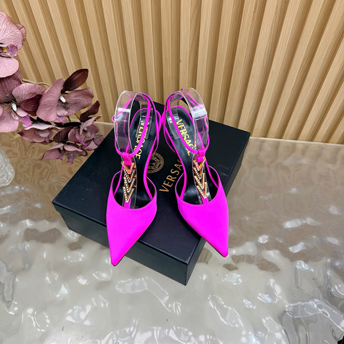 最高級ヴェルサーチェスーパーコピー VERSACE セーフティ ピン キトン ヒール パンプス 2628231 ヴェルサーチ ヒール - 画像 (6)