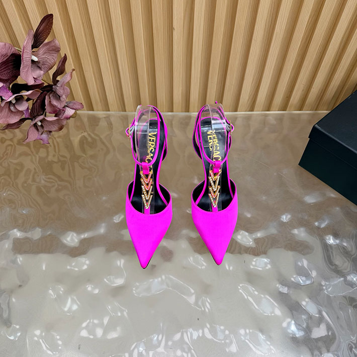 最高級ヴェルサーチェスーパーコピー VERSACE セーフティ ピン キトン ヒール パンプス 2628231 ヴェルサーチ ヒール - 画像 (5)