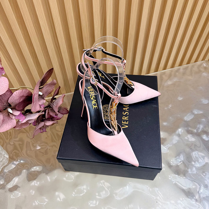最高級ヴェルサーチェスーパーコピー VERSACE セーフティ ピン キトン ヒール パンプス 2628234 ヴェルサーチ アウトレット 店舗 - 画像 (8)
