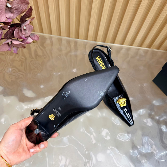 最高級ヴェルサーチェスーパーコピー VERSACE ラ メドゥーサ レザーパンプス 50 mm 2628240 パンプス ブランド 高級 - 画像 (11)