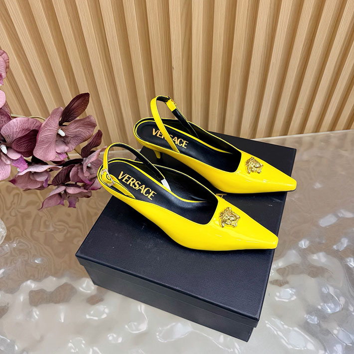 最高級ヴェルサーチェスーパーコピー VERSACE ラ メドゥーサ レザーパンプス 50 mm 2628244 パンプス ハイブランド ローヒール - 画像 (9)