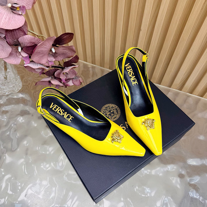最高級ヴェルサーチェスーパーコピー VERSACE ラ メドゥーサ レザーパンプス 50 mm 2628244 パンプス ハイブランド ローヒール - 画像 (7)