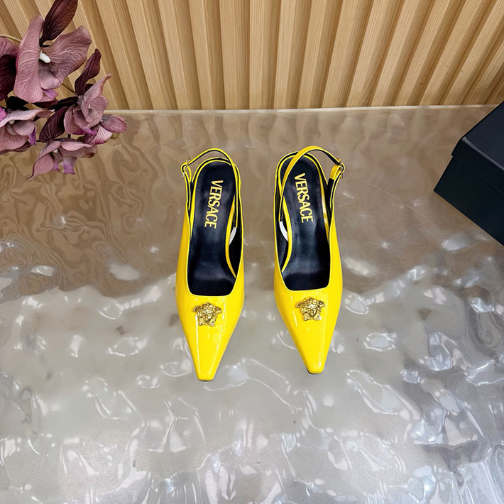 最高級ヴェルサーチェスーパーコピー VERSACE ラ メドゥーサ レザーパンプス 50 mm 2628244 パンプス ハイブランド ローヒール - 画像 (6)