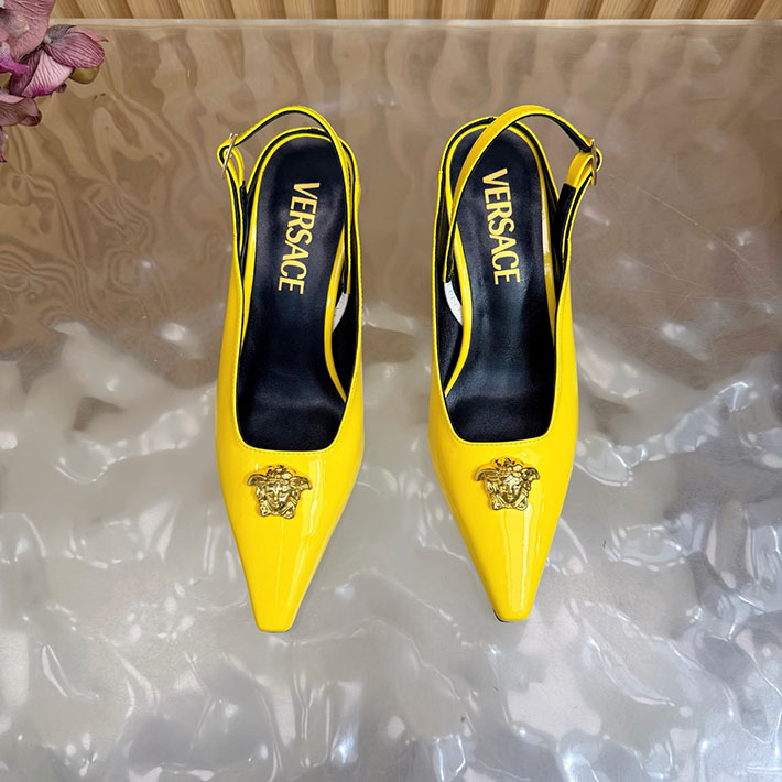 最高級ヴェルサーチェスーパーコピー VERSACE ラ メドゥーサ レザーパンプス 50 mm 2628244 パンプス ハイブランド ローヒール - 画像 (5)