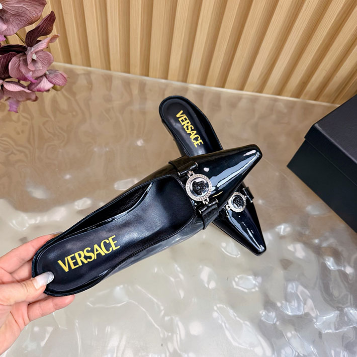 最高級ヴェルサーチェスーパーコピー VERSACE ジャンニリボン 50mm スリングバック パンプス 2628245 靴 可愛い ブランド 20代 - 画像 (9)