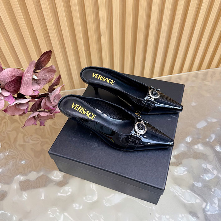 最高級ヴェルサーチェスーパーコピー VERSACE ジャンニリボン 50mm スリングバック パンプス 2628245 靴 可愛い ブランド 20代 - 画像 (8)