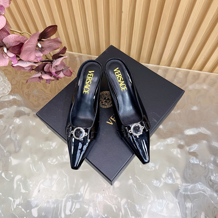 最高級ヴェルサーチェスーパーコピー VERSACE ジャンニリボン 50mm スリングバック パンプス 2628245 靴 可愛い ブランド 20代 - 画像 (6)