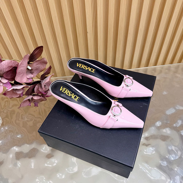 最高級ヴェルサーチェスーパーコピー VERSACE ジャンニリボン 50mm スリングバック パンプス 2628246 レディース パンプス 人気ブランド - 画像 (9)