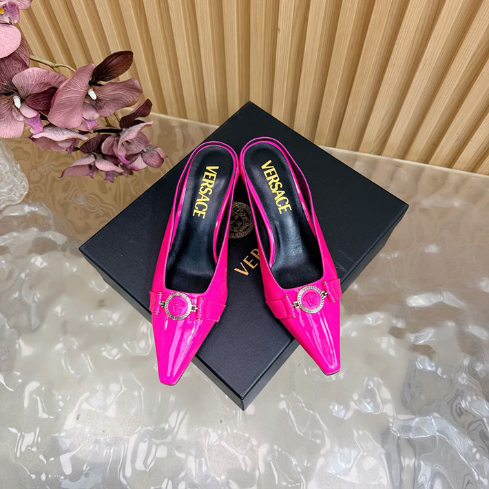 最高級ヴェルサーチェスーパーコピー VERSACE ジャンニリボン 50mm スリングバック パンプス 2628249 歩きやすいパンプス 仕事 - 画像 (5)