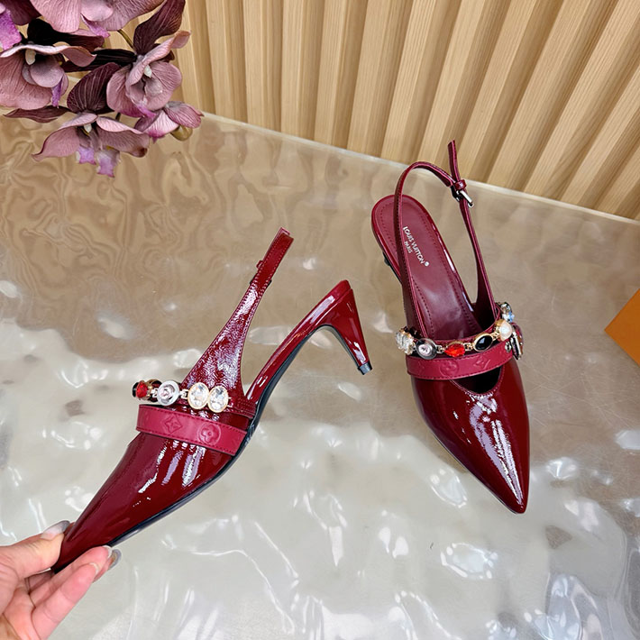 ルイヴィトン アウトレット店舗 靴 レディース Louis Vuitton 55mm LV バイブ バレリーナ 2628260 ルイヴィトン ヒール サンダル - 画像 (6)