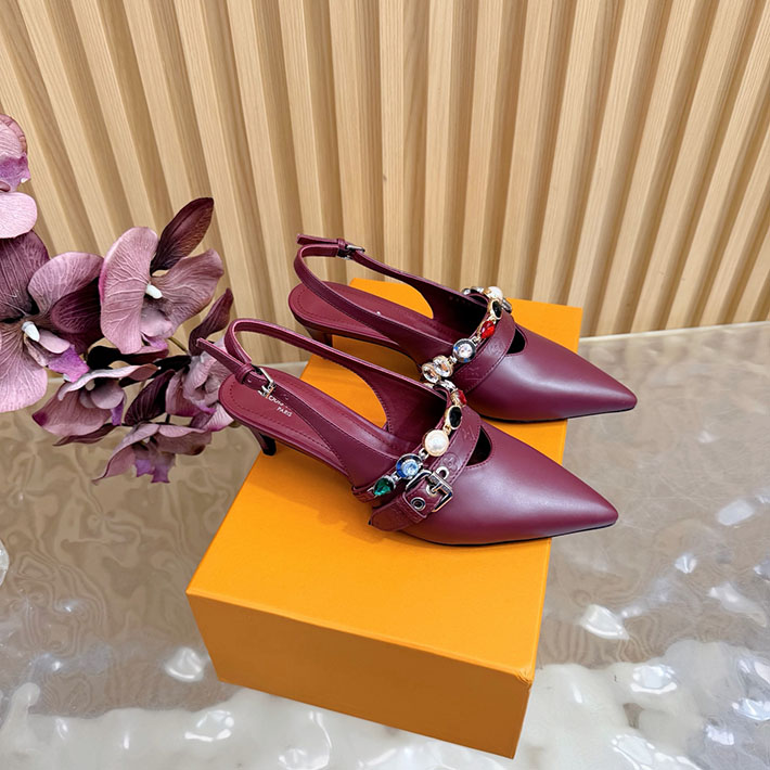 ルイヴィトン アウトレット店舗 靴 レディース Louis Vuitton 55mm LV バイブ バレリーナ 2628264 ハイブランド パンプス 歩きやすい - 画像 (9)