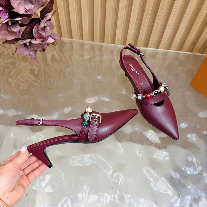 ルイヴィトン アウトレット店舗 靴 レディース Louis Vuitton 55mm LV バイブ バレリーナ 2628264 ハイブランド パンプス 歩きやすい - 画像 (3)