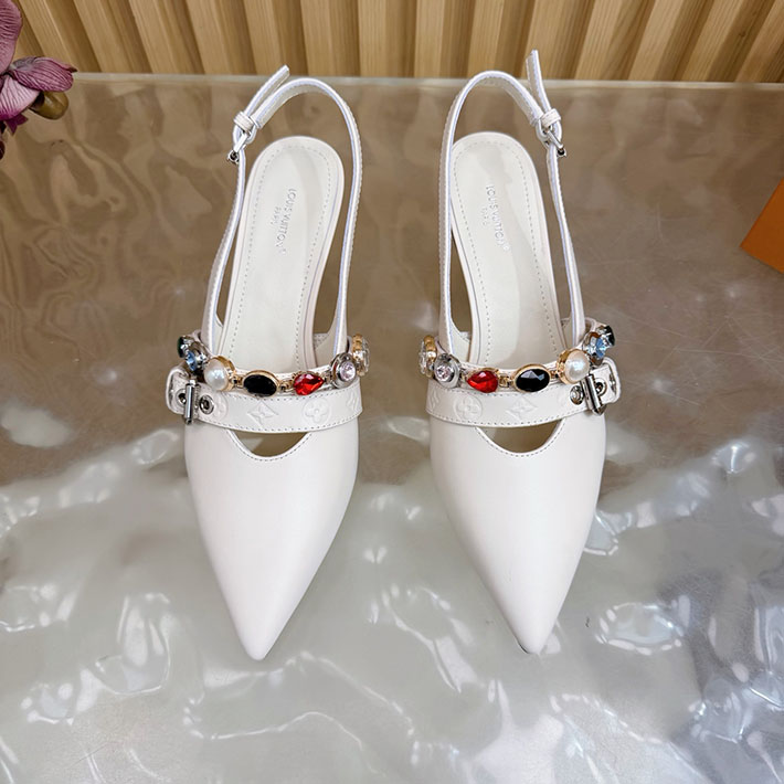 ルイヴィトン アウトレット店舗 靴 レディース Louis Vuitton 55mm LV バイブ バレリーナ 2628267 40代 パンプス ハイブランド - 画像 (9)