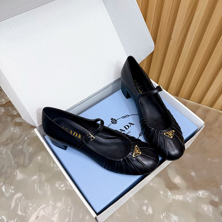 プラダ 靴 シューズ レディース 海外通販 PRADA ロゴ メリージェーン パンプス エレガント 2628274 プラダ パンプス アウトレット - 画像 (12)