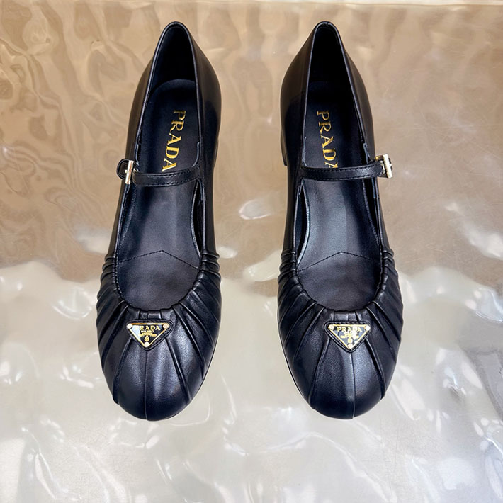 プラダ 靴 シューズ レディース 海外通販 PRADA ロゴ メリージェーン パンプス エレガント 2628274 プラダ パンプス アウトレット - 画像 (10)