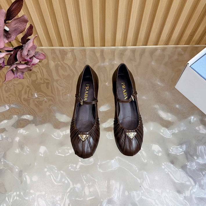 プラダ 靴 シューズ レディース 海外通販 PRADA ロゴ メリージェーン パンプス エレガント 2628275 プラダ パンプス フラット - 画像 (11)