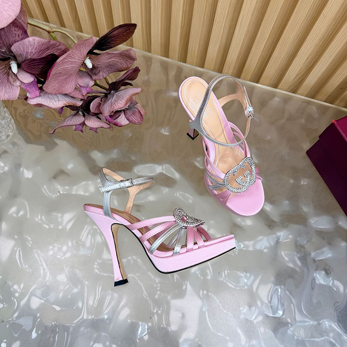 グッチ直営アウトレット店 GUCCI 105mm pump with crystal Interlocking G 2628304 グッチサンダル値段 - 画像 (12)