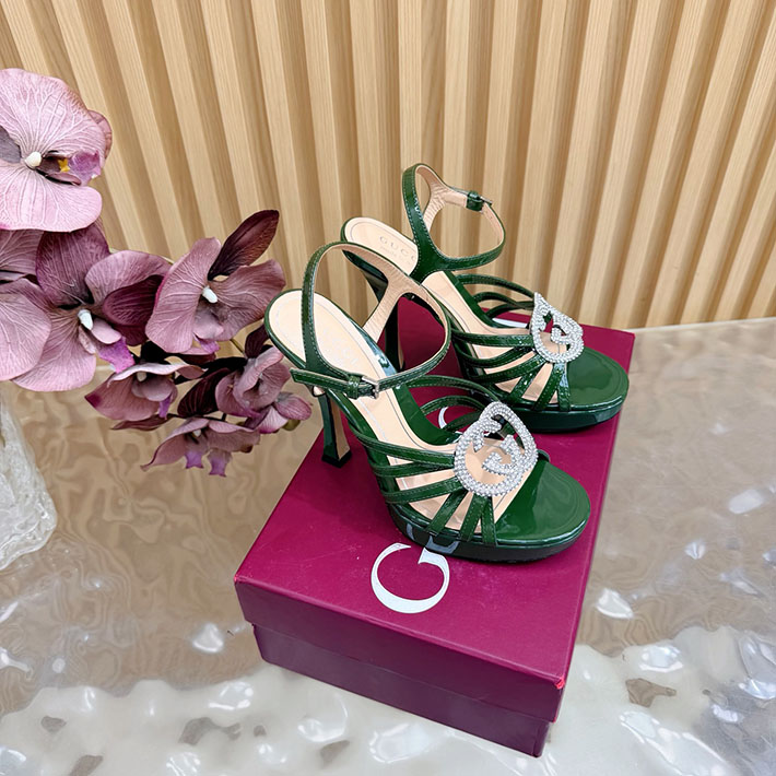 グッチ直営アウトレット店 GUCCI 105mm pump with crystal Interlocking G 2628313 GUCCI アウトレット商品一覧 - 画像 (10)