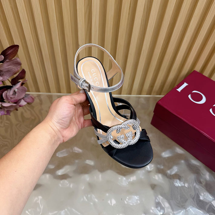 グッチ直営アウトレット店 GUCCI 105mm pump with crystal Interlocking G 2628314 グッチ アウトレット店舗 一覧 - 画像 (9)
