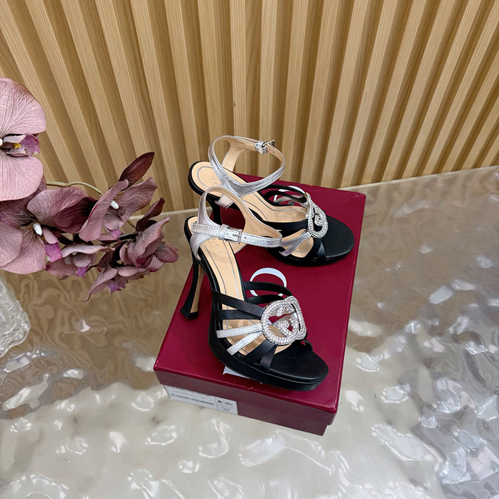 グッチ直営アウトレット店 GUCCI 105mm pump with crystal Interlocking G 2628314 グッチ アウトレット店舗 一覧 - 画像 (8)