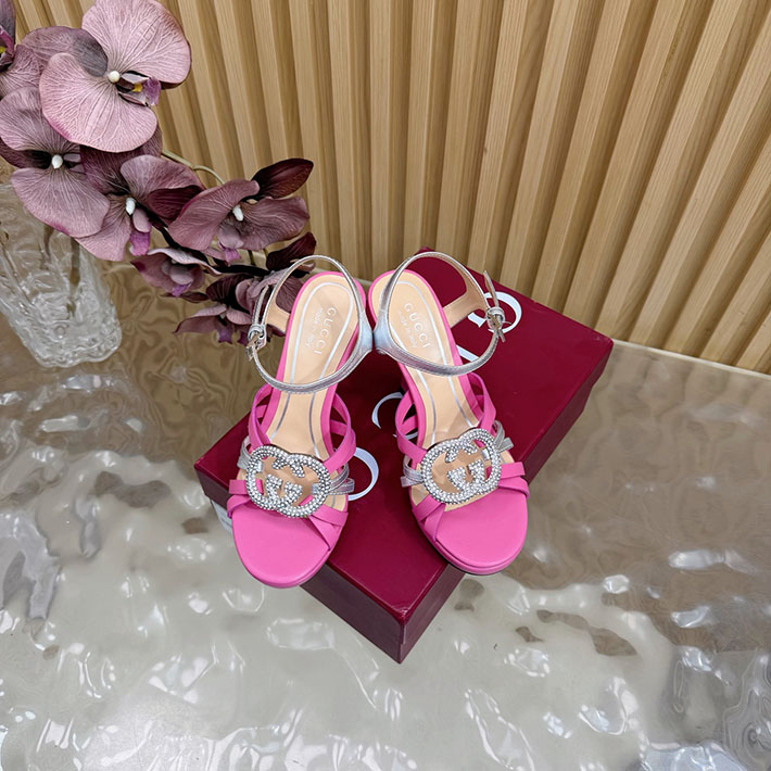 グッチ直営アウトレット店 GUCCI 105mm pump with crystal Interlocking G 2628317 グッチ アウトレット専売品 - 画像 (11)
