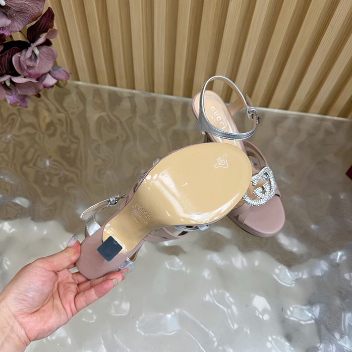 グッチ直営アウトレット店 GUCCI 105mm pump with crystal Interlocking G 2628318 グッチ アウトレット 御殿場 - 画像 (3)