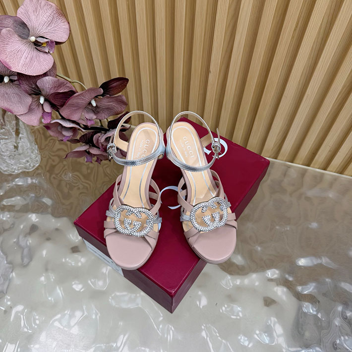 グッチ直営アウトレット店 GUCCI 105mm pump with crystal Interlocking G 2628318 グッチ アウトレット 御殿場 - 画像 (11)