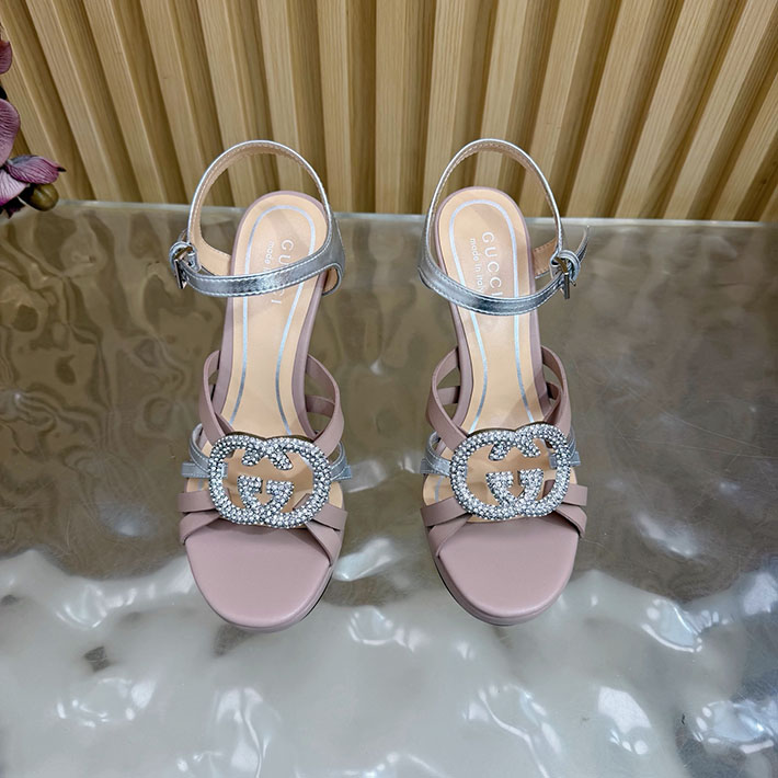 グッチ直営アウトレット店 GUCCI 105mm pump with crystal Interlocking G 2628318 グッチ アウトレット 御殿場 - 画像 (9)