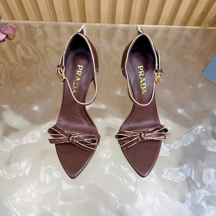 プラダ 靴 シューズ PRADA Exposed Seam Ankle Strap Sandal リボン レザーサンダル 2628319 レディース プラダ サンダル - 画像 (9)