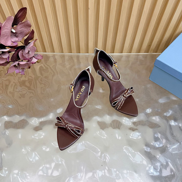 プラダ 靴 シューズ PRADA Exposed Seam Ankle Strap Sandal リボン レザーサンダル 2628319 レディース プラダ サンダル - 画像 (8)